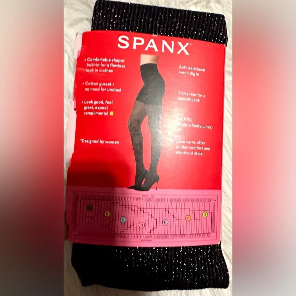 🎸SPANX🎸🔥NWT🔥Tight-End Rainbow Multi-Shine Tights—A